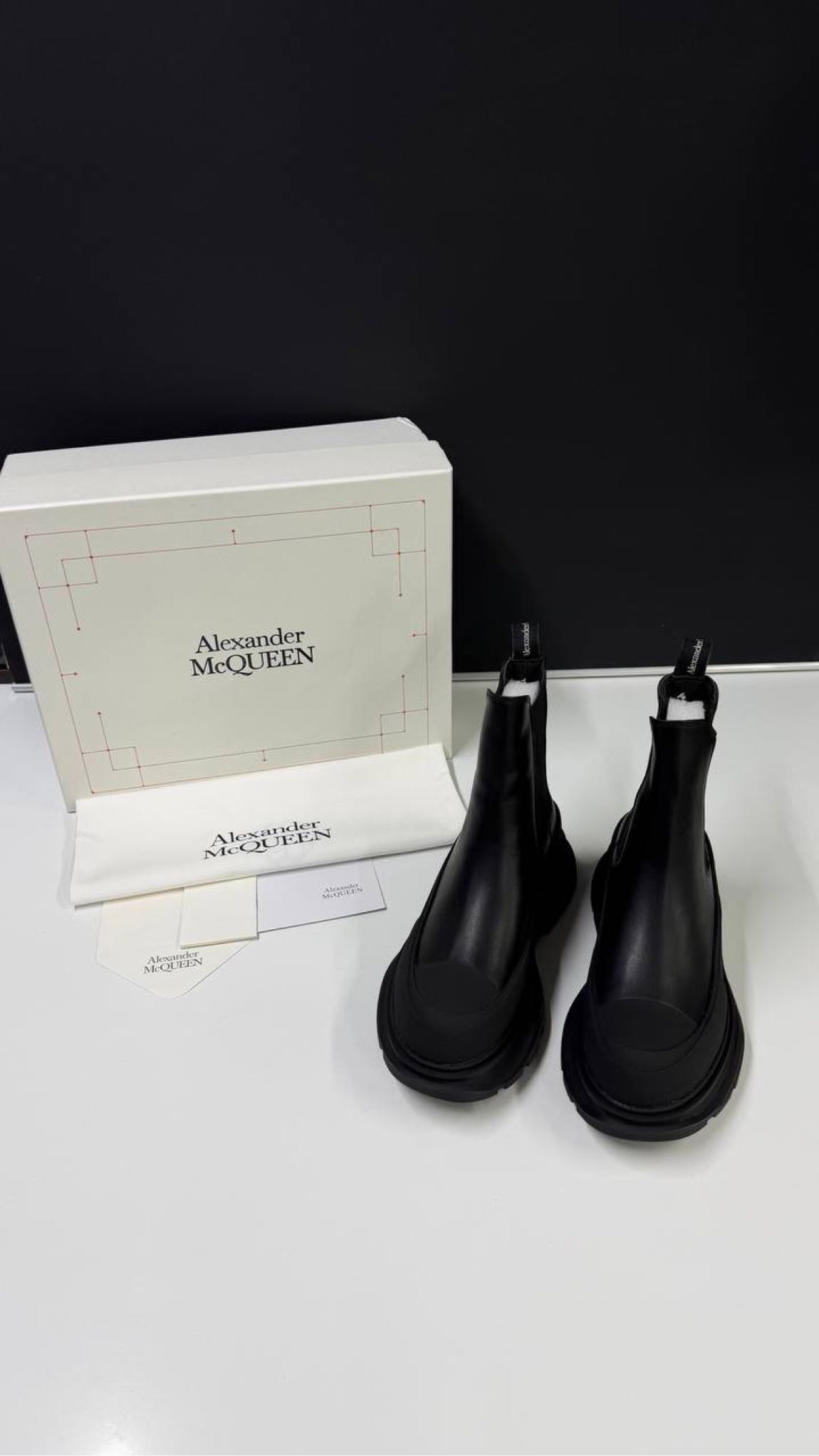 Alexander McQueen Siyah Bot — görsel 4/5