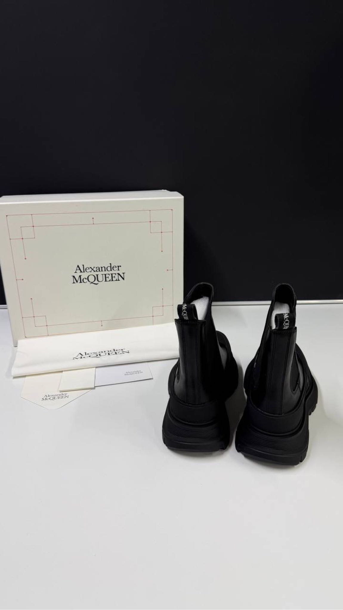 Alexander McQueen Siyah Bot — görsel 5/5