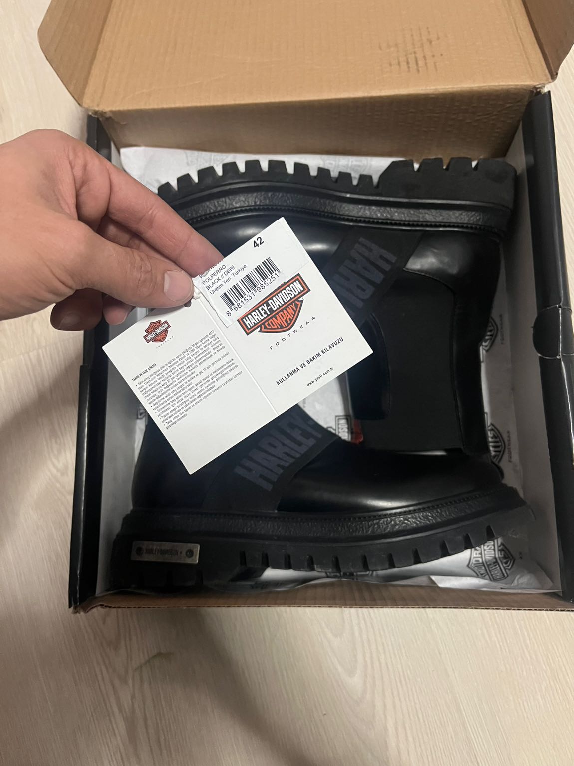 Harley Davidson Siyah Bot — görsel 2/12