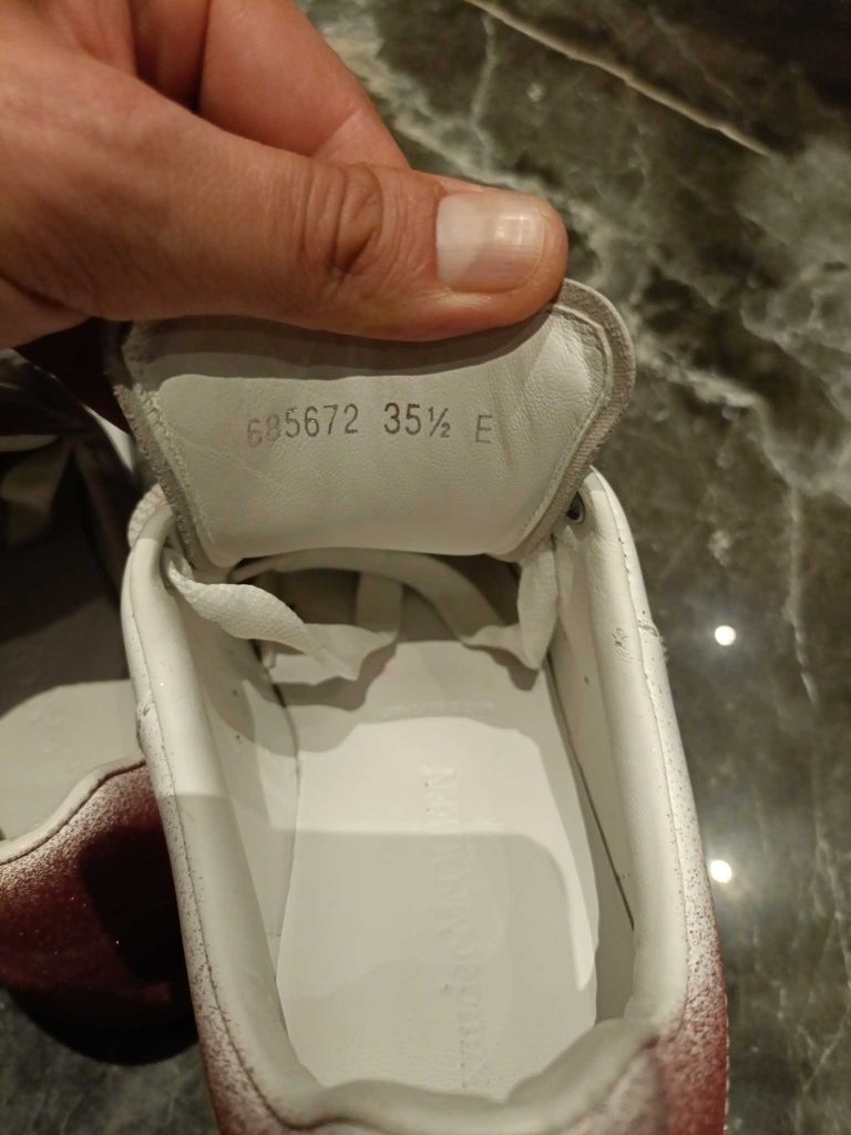 Alexander McQueen Pembe Beyaz Simli — görsel 9/13