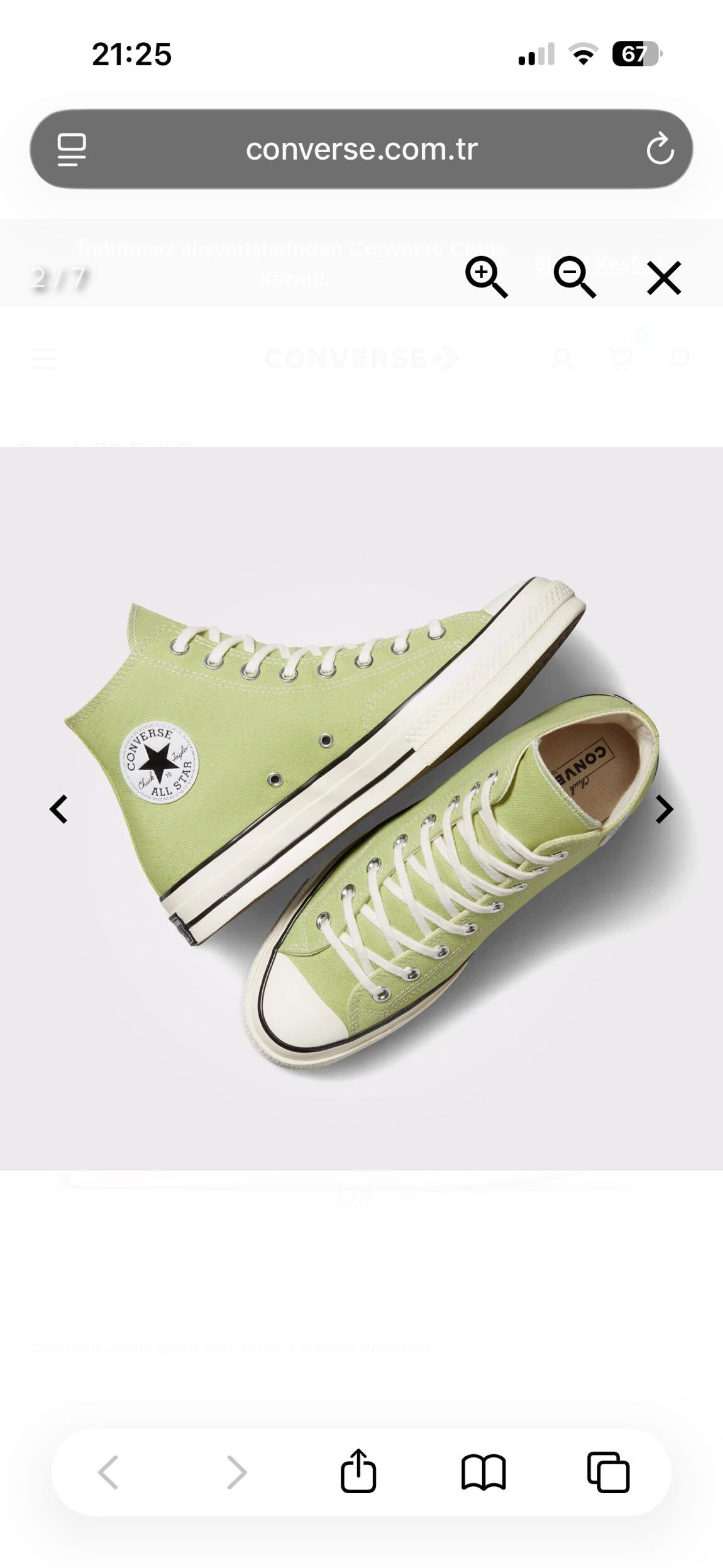 Converse Yeşil Sneaker — görsel 2/6