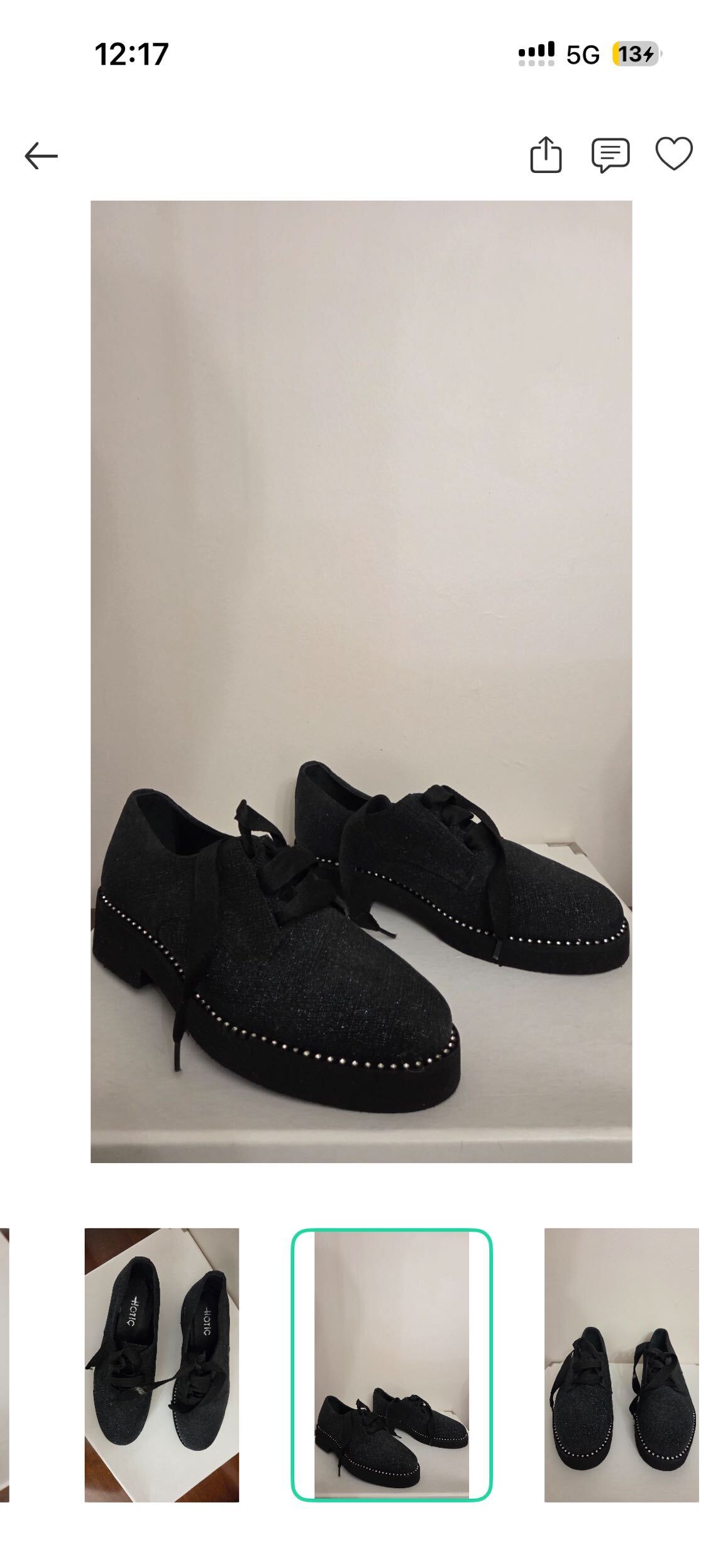 Hotiç Siyah Kadın Sneaker — görsel 3/4