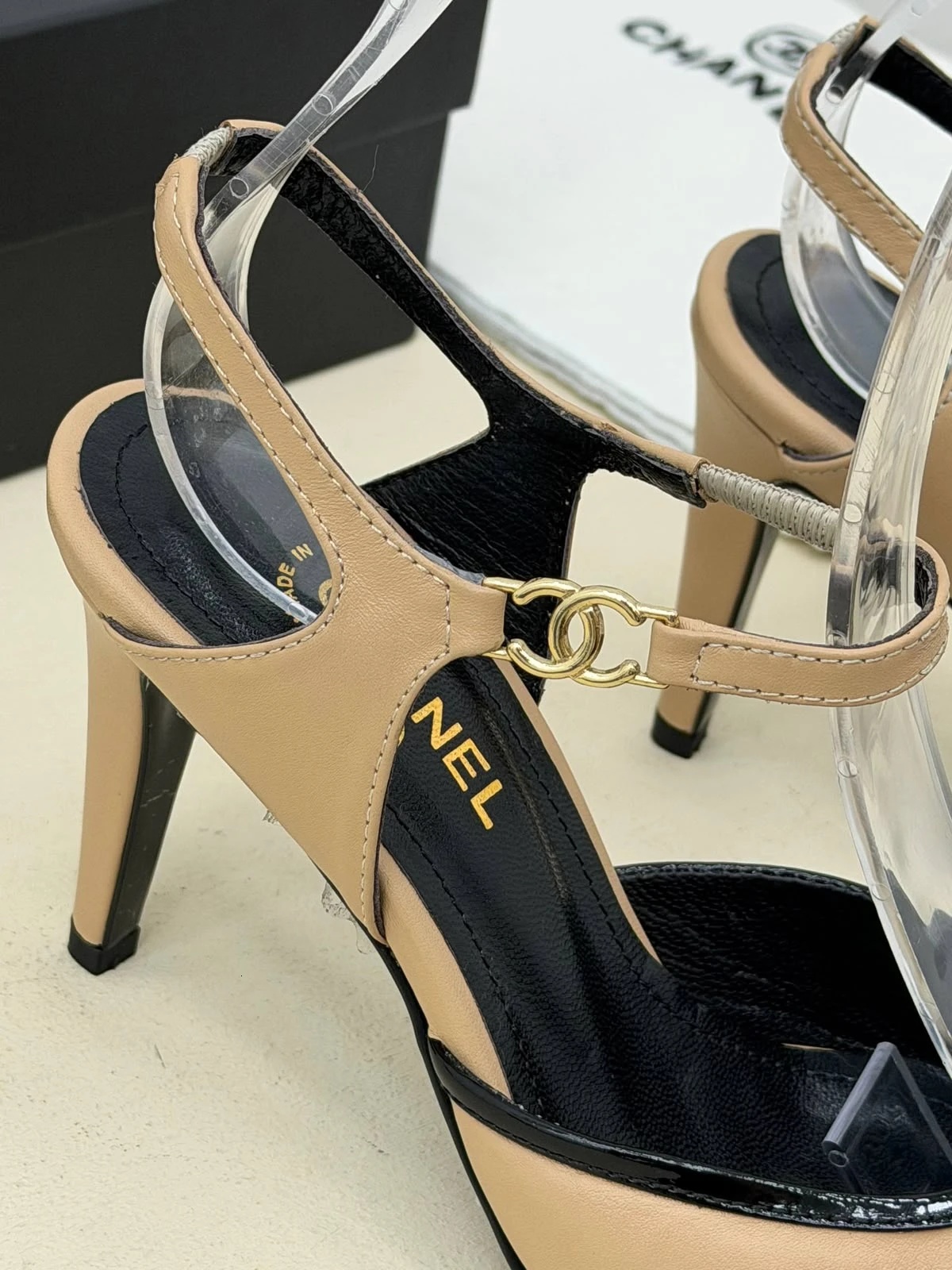 Chanel Topuklu Hakiki Deri İthal — görsel 4/8