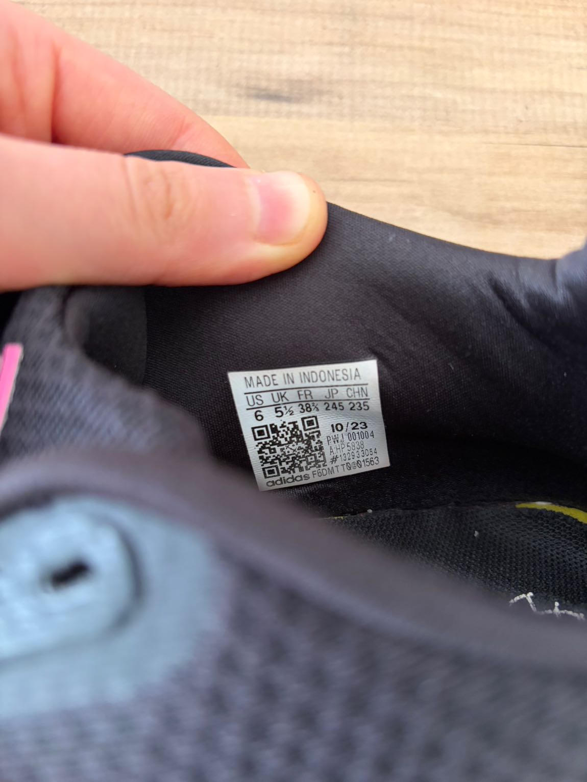 Adidas Siyah Pembe Kadın Spor Ayakkabı — görsel 6/7