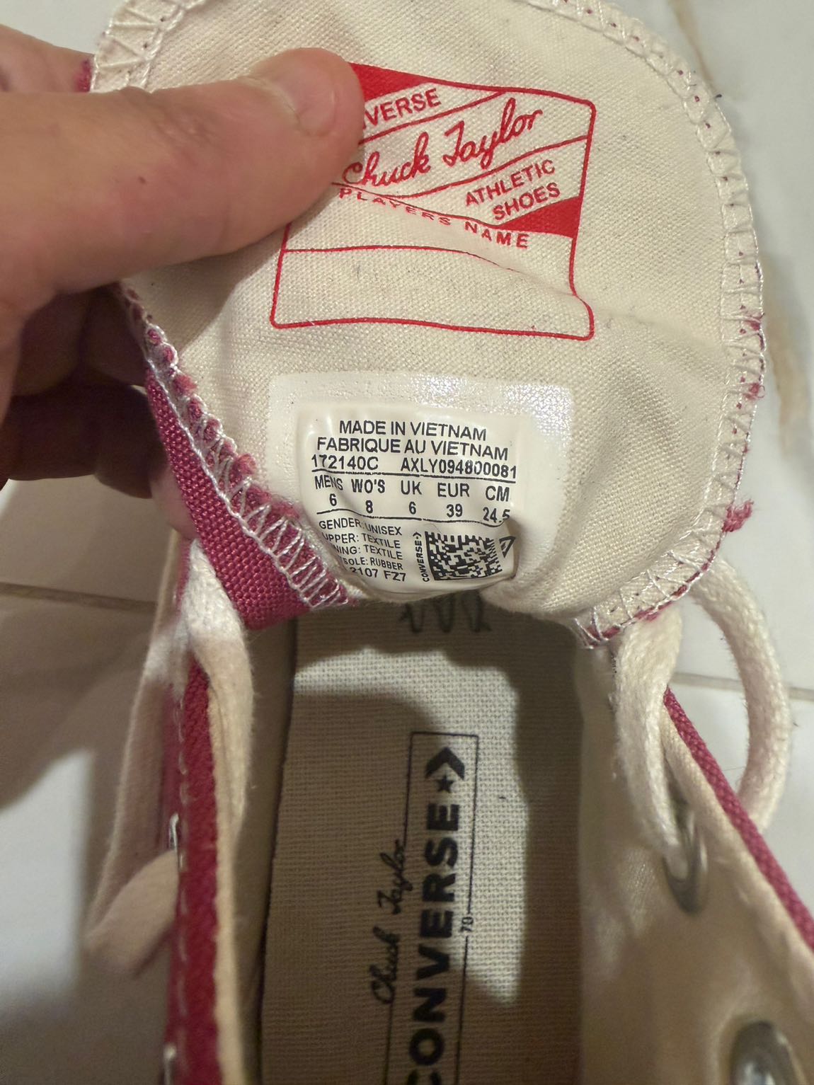 Converse Bordo Spor Ayakkabı Chuck 70 — görsel 4/4
