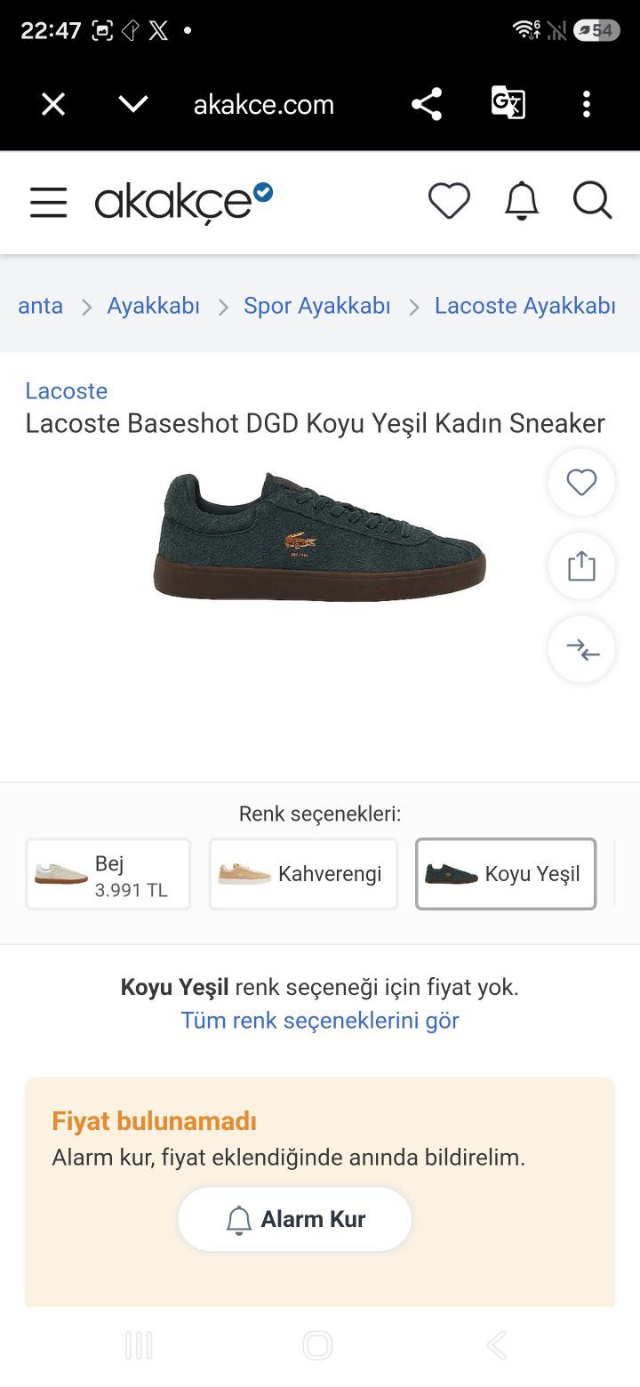 Lacoste Suede Sneaker — görsel 2/2