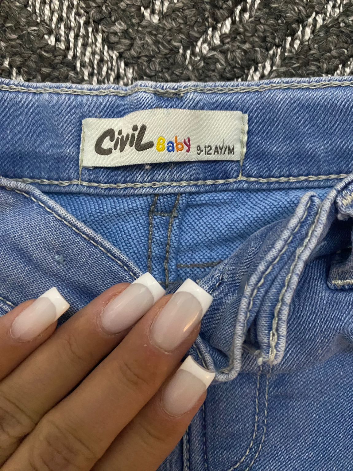 Civil Baby Kot Desenli Kot Pantolon — görsel 2/2