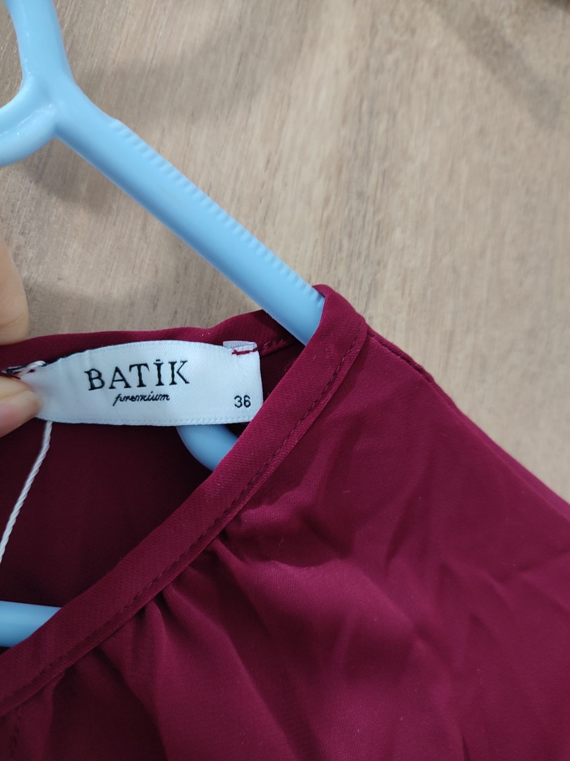 Batik Bordo Bluz — görsel 3/7