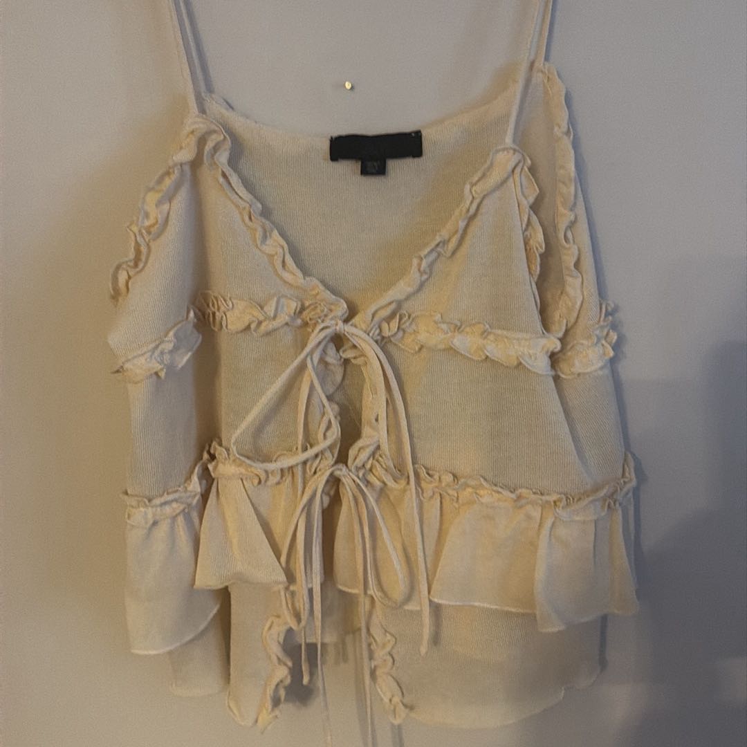Krem Fırfırlı Büstiyer — görsel 4/8