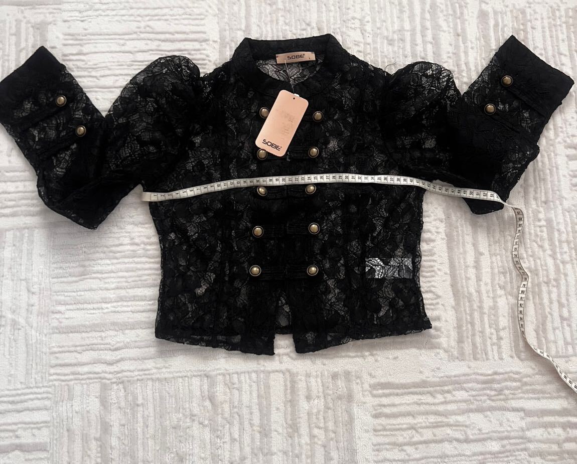 Siyah Dantel Blazer Ceket — görsel 8/8