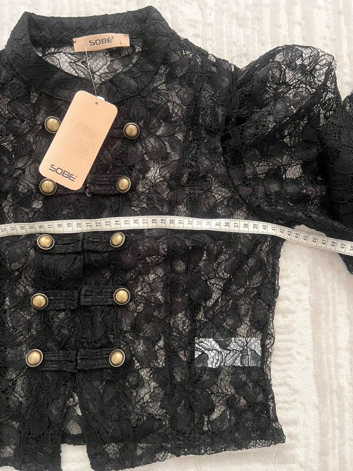 Siyah Dantel Blazer Ceket — görsel 7/8