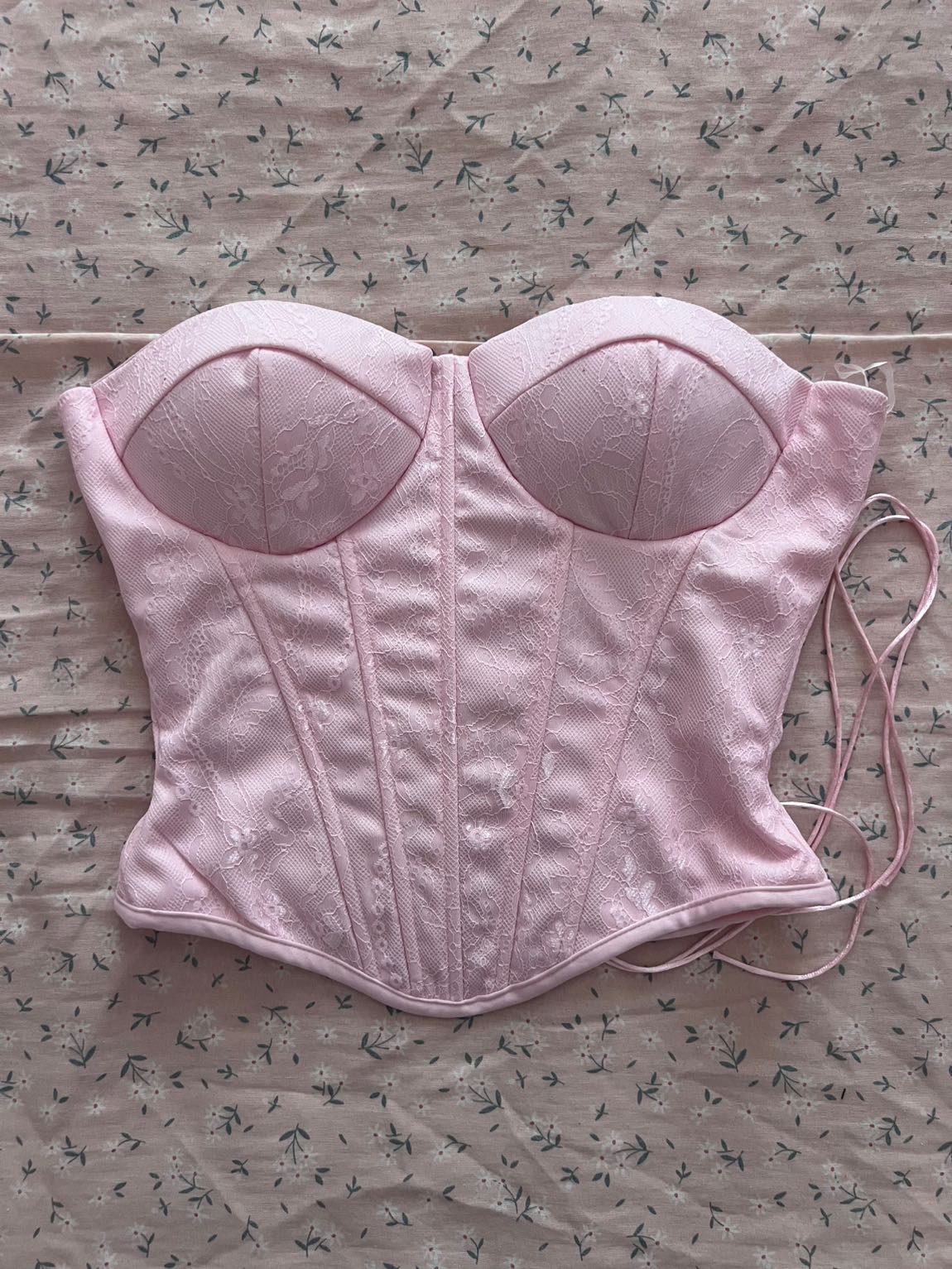 Pembe Dantelli Büstiyer — görsel 2/8