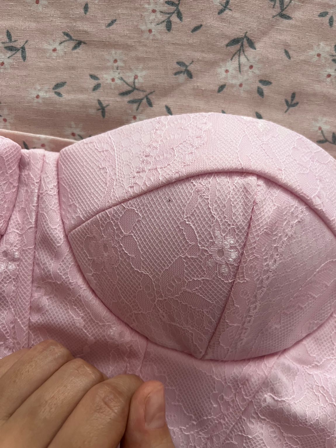 Pembe Dantelli Büstiyer — görsel 7/8