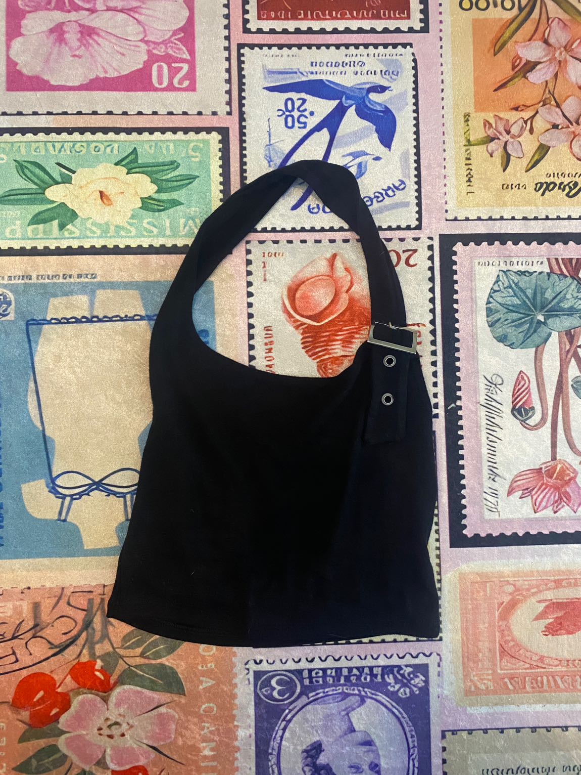 Siyah Crop Bluz — görsel 2/2
