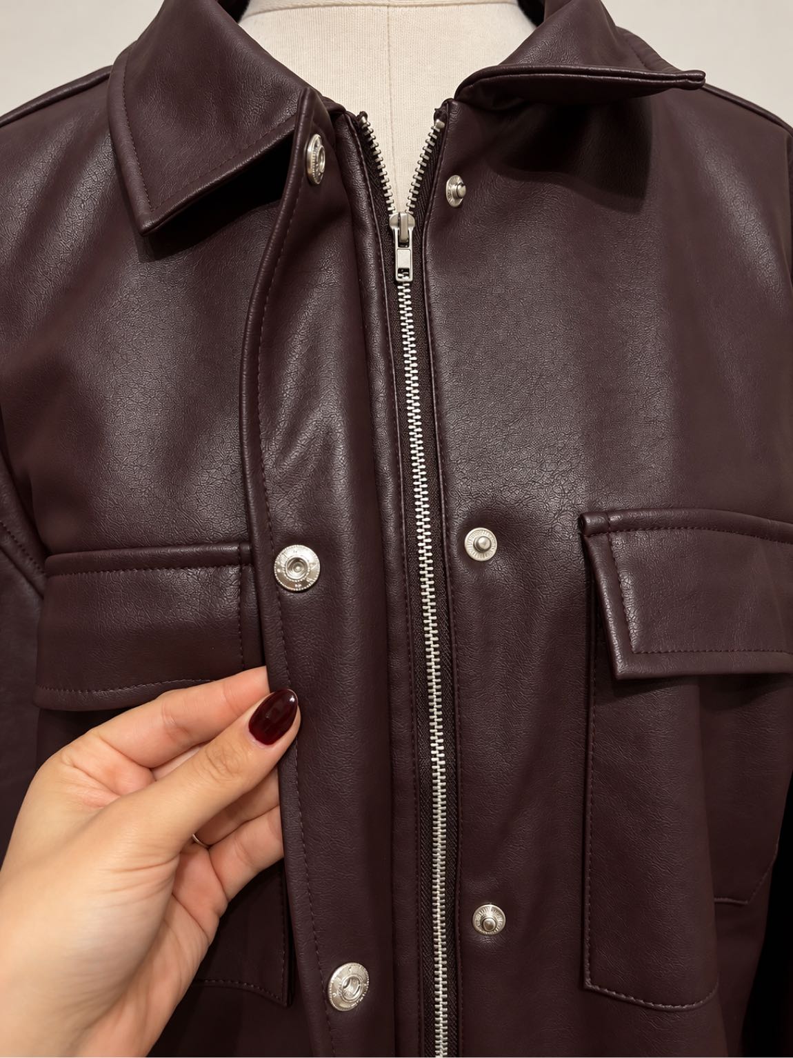 Pull&Bear Deri Ceket — görsel 3/4
