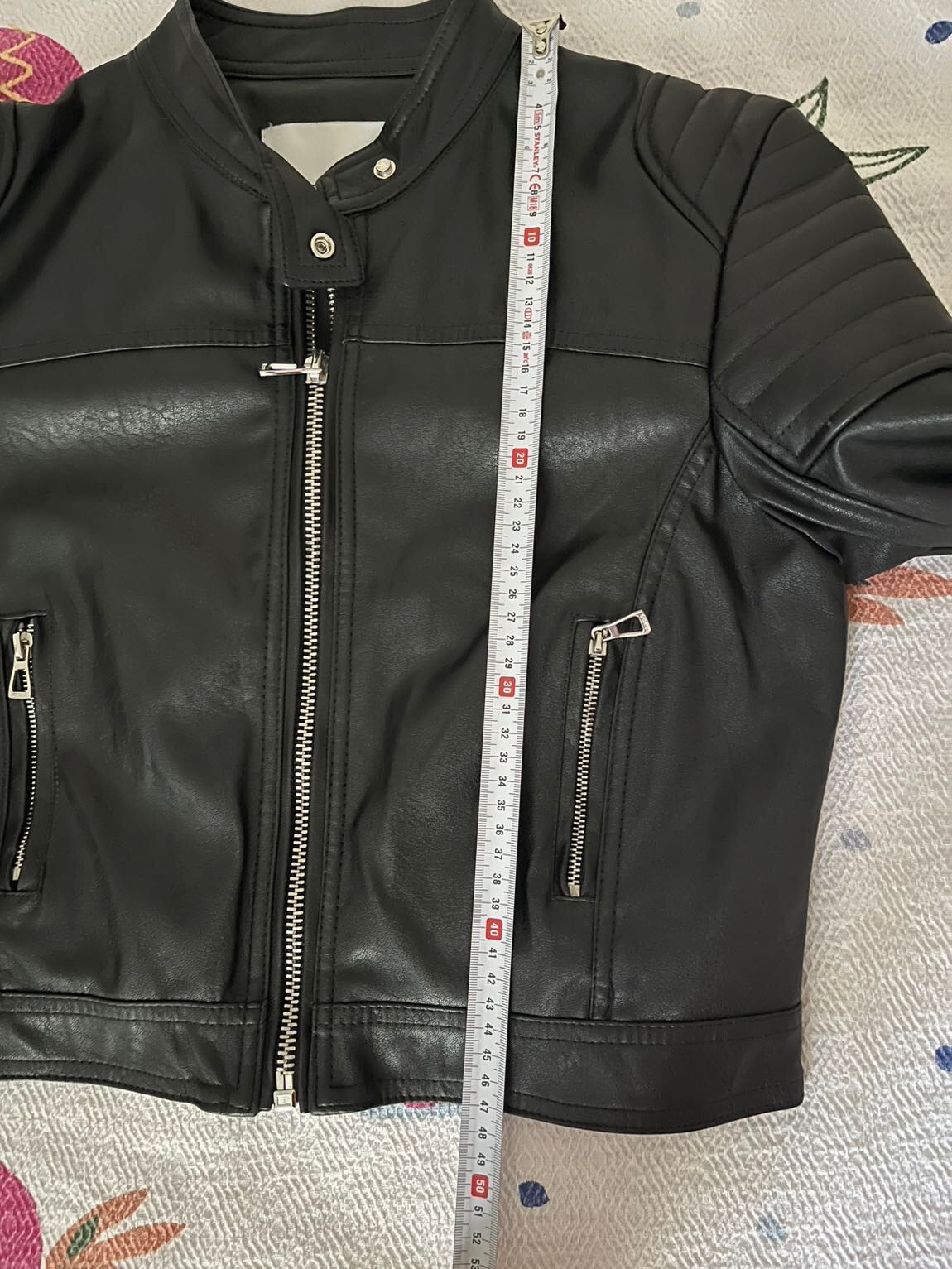 Bershka Siyah Deri Ceket — görsel 9/13