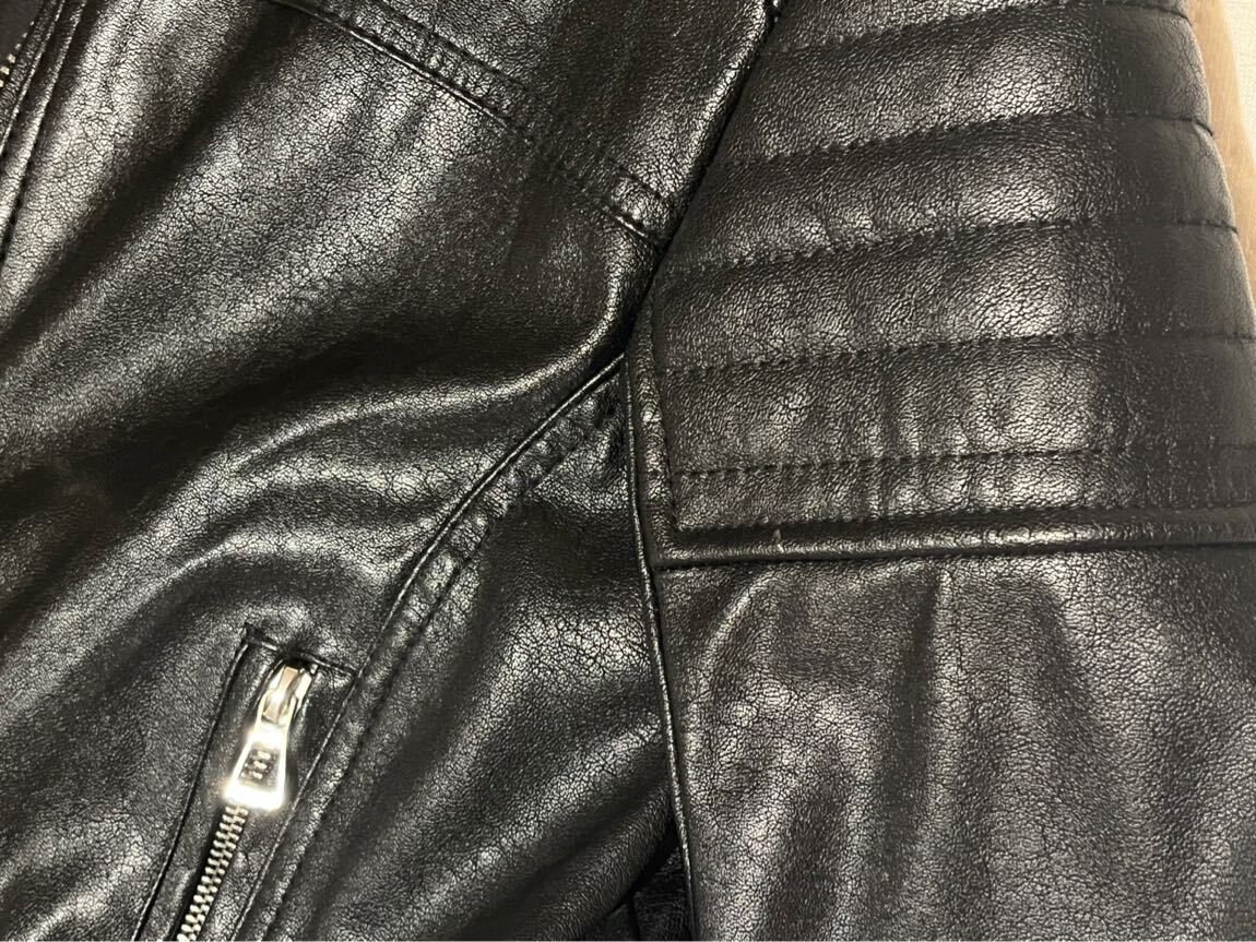 Bershka Siyah Deri Ceket — görsel 13/13