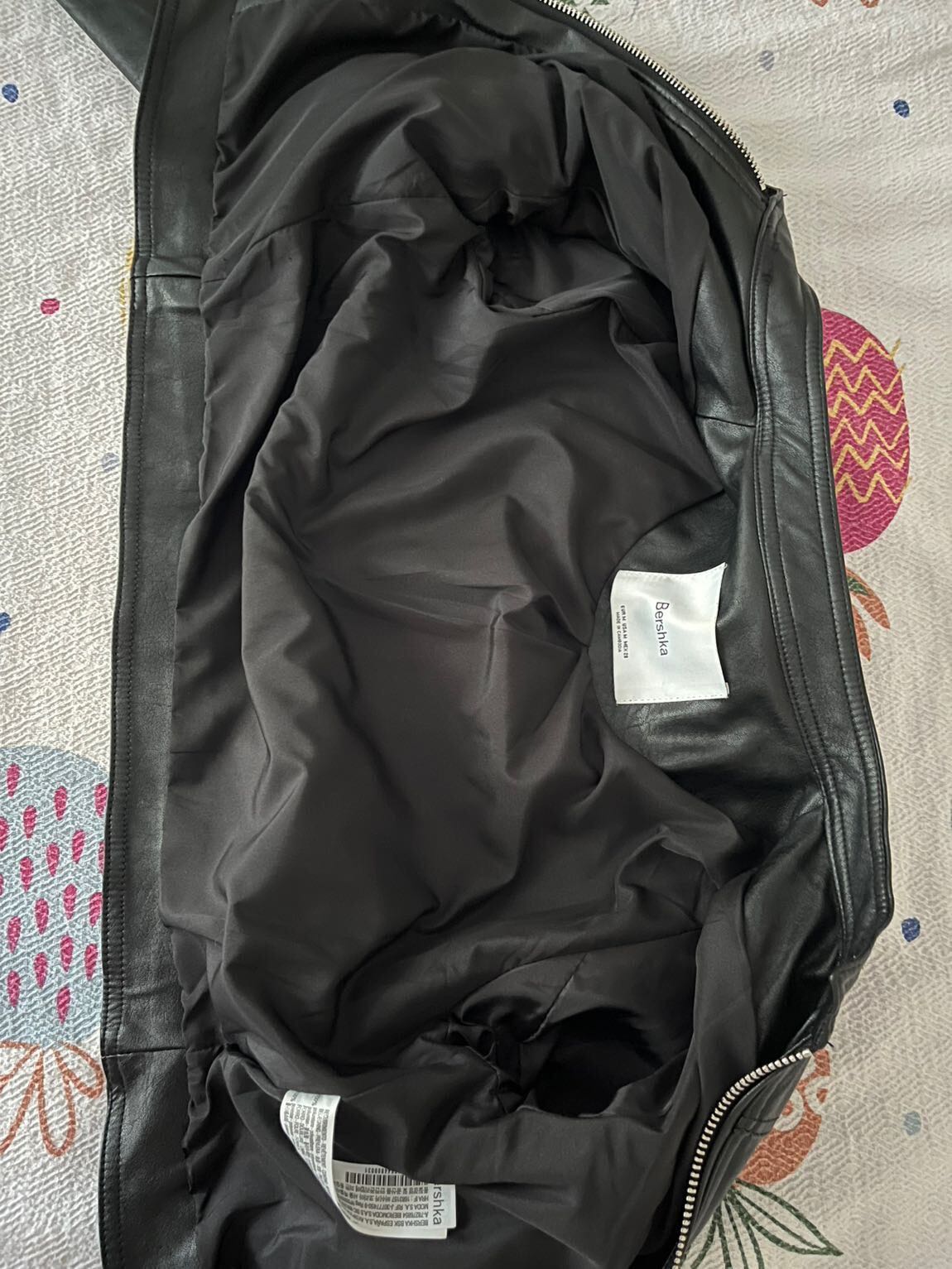 Bershka Siyah Deri Ceket — görsel 12/13