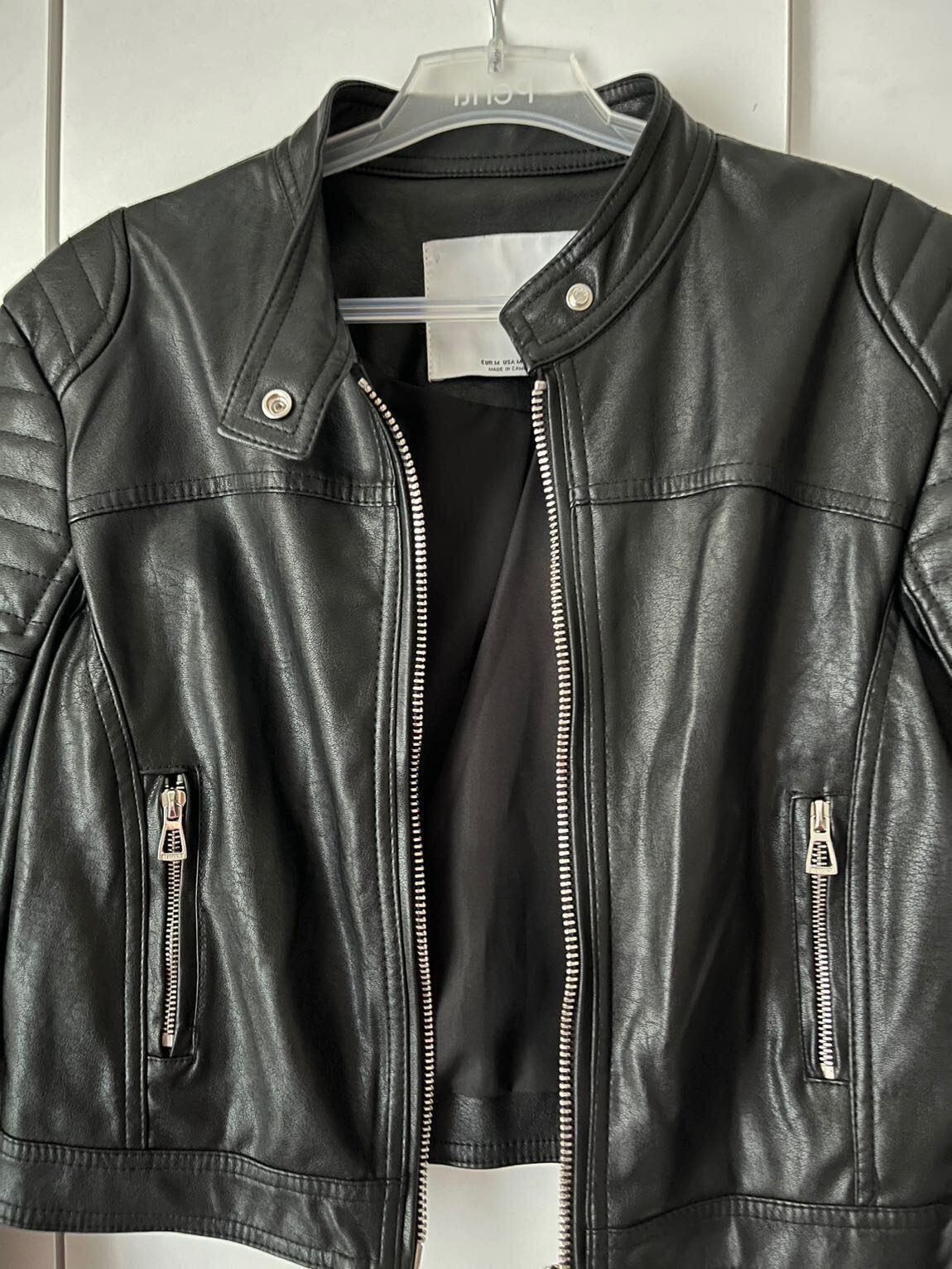 Bershka Siyah Deri Ceket — görsel 6/13