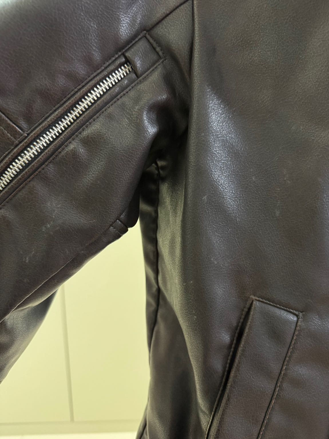 Zara Suni Deri Ceket — görsel 5/10