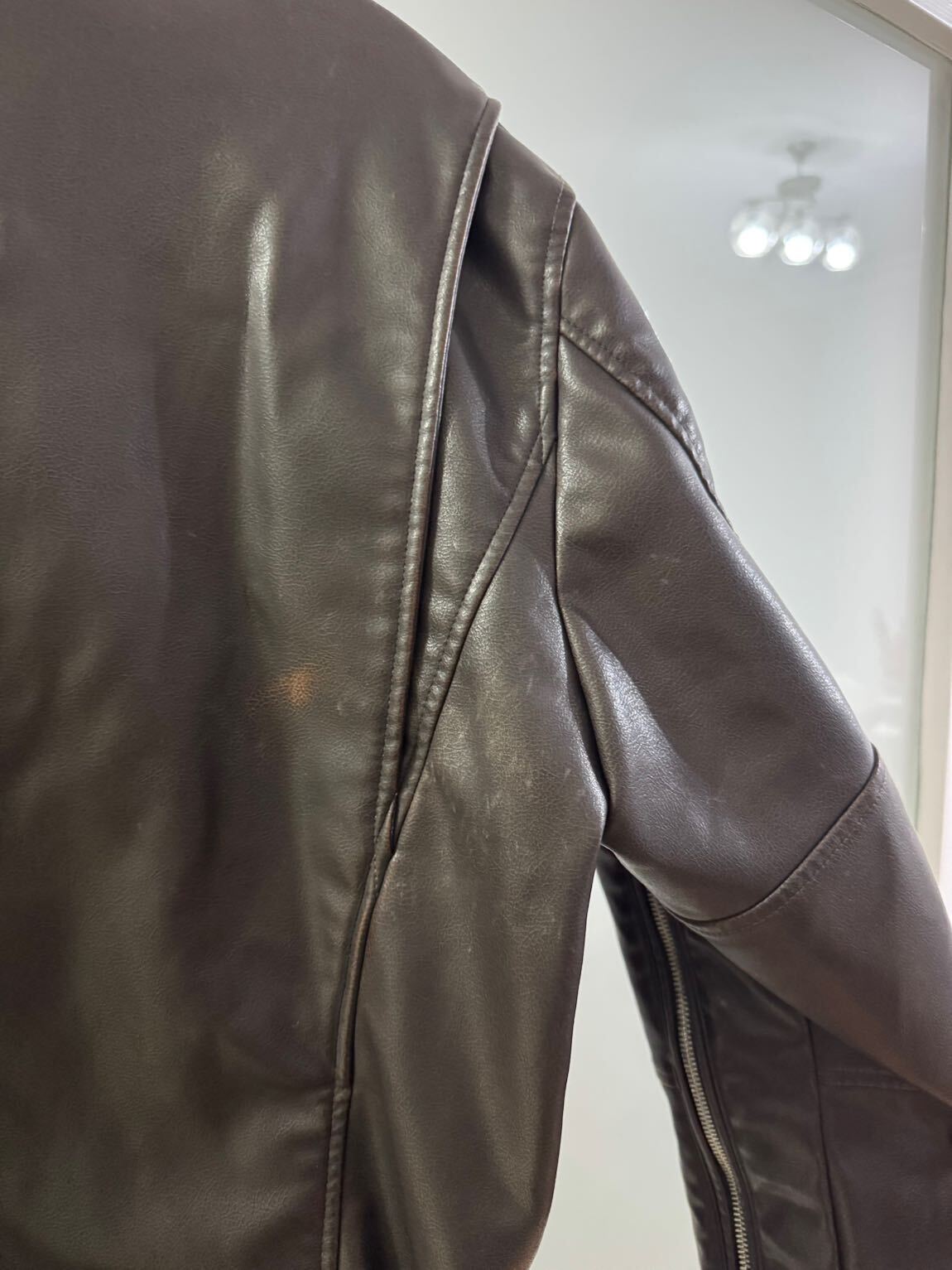 Zara Suni Deri Ceket — görsel 7/10