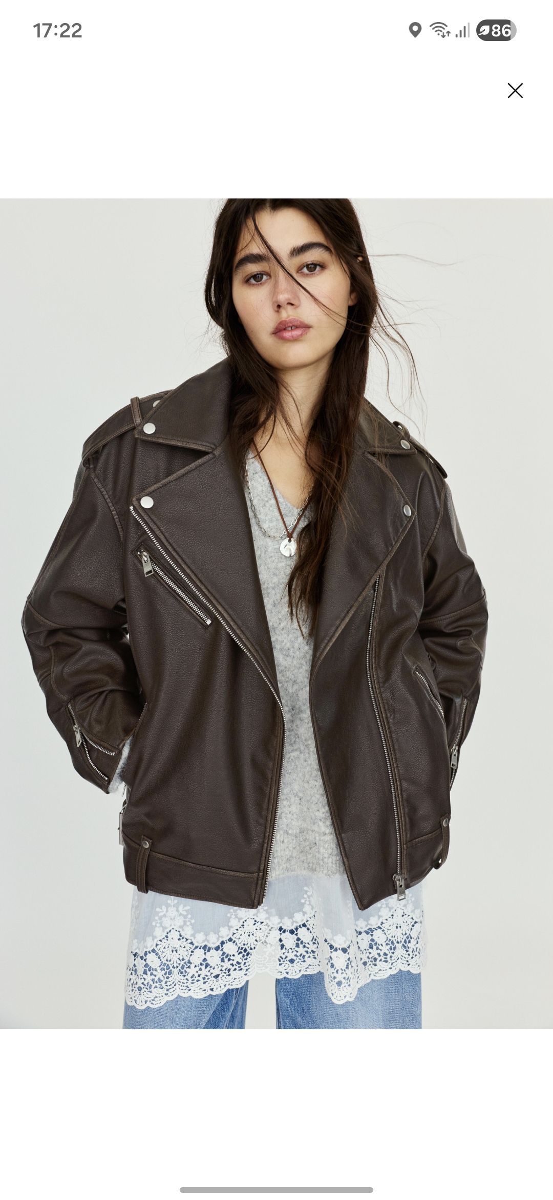 Pull & Bear Deri Ceket — görsel 2/7
