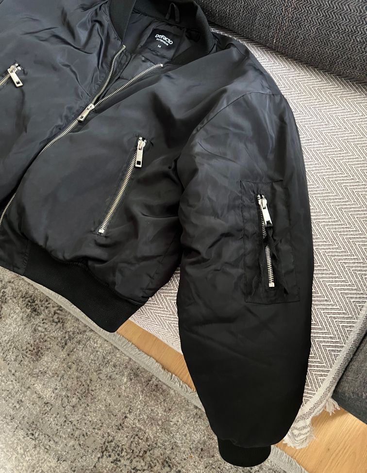 Siyah Bomber Ceket — görsel 2/4