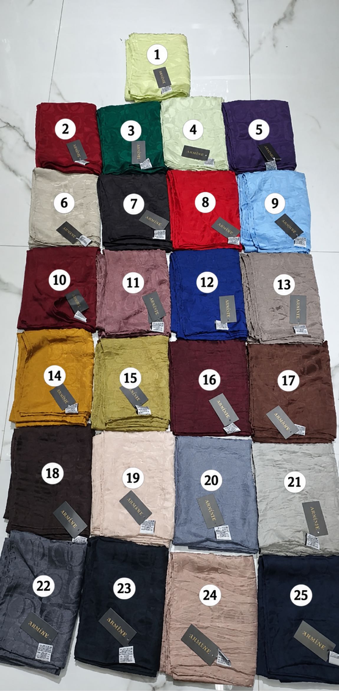 Etiketli Halka desen şal — görsel 2/10