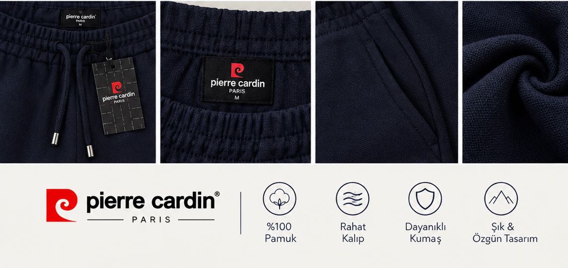 Pierre Cardin Lacivert Jogger Pantolon — görsel 3/5