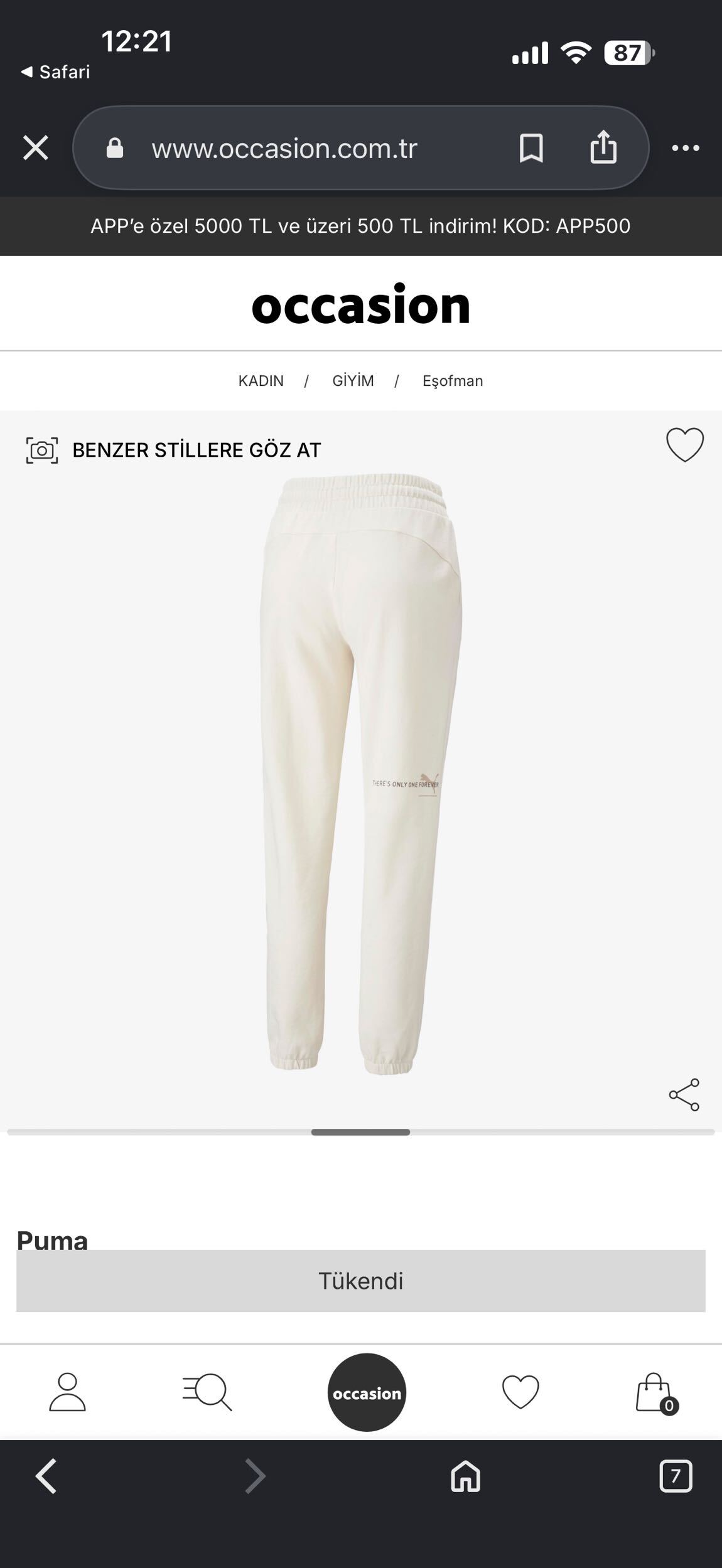 Orijinal Puma Eşofman Altı — görsel 2/6