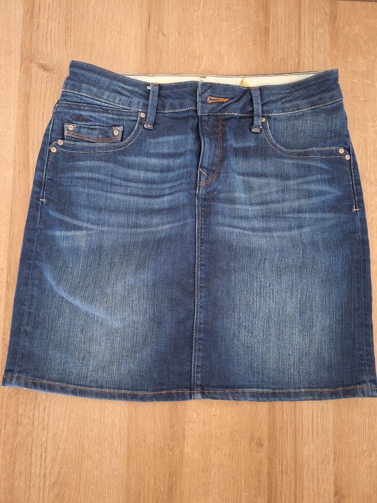 Y2K Mavi Jeans Mini Kot Etek S — görsel 2/13