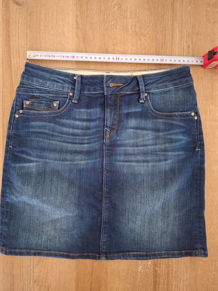 Y2K Mavi Jeans Mini Kot Etek S — görsel 10/13