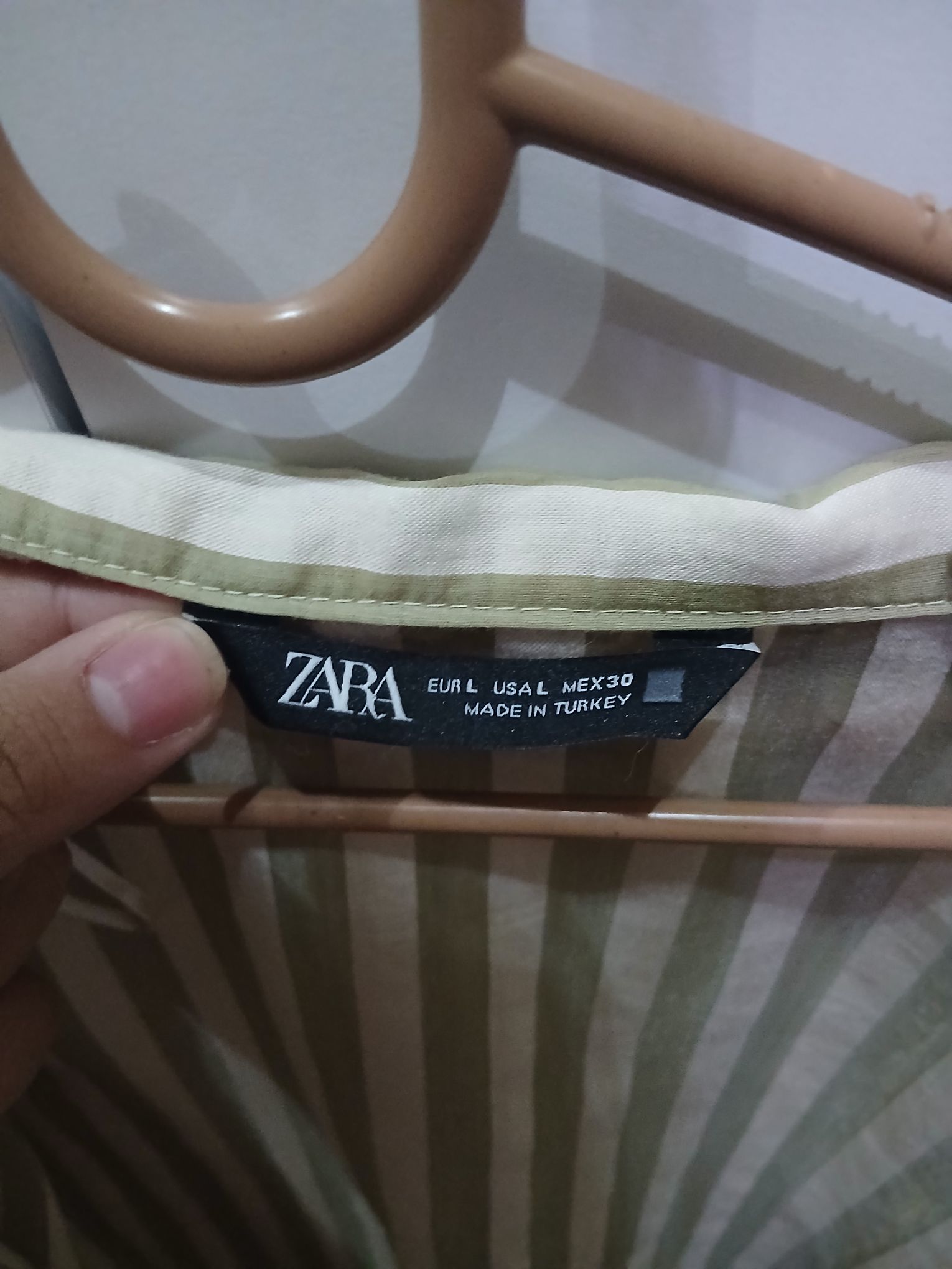 Zara çizgili gömlek — görsel 3/4