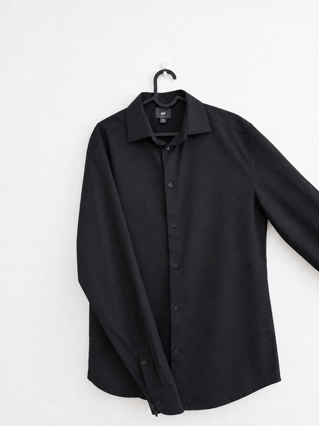 H&M marka Erkek Siyah Gömlek — görsel 3/6