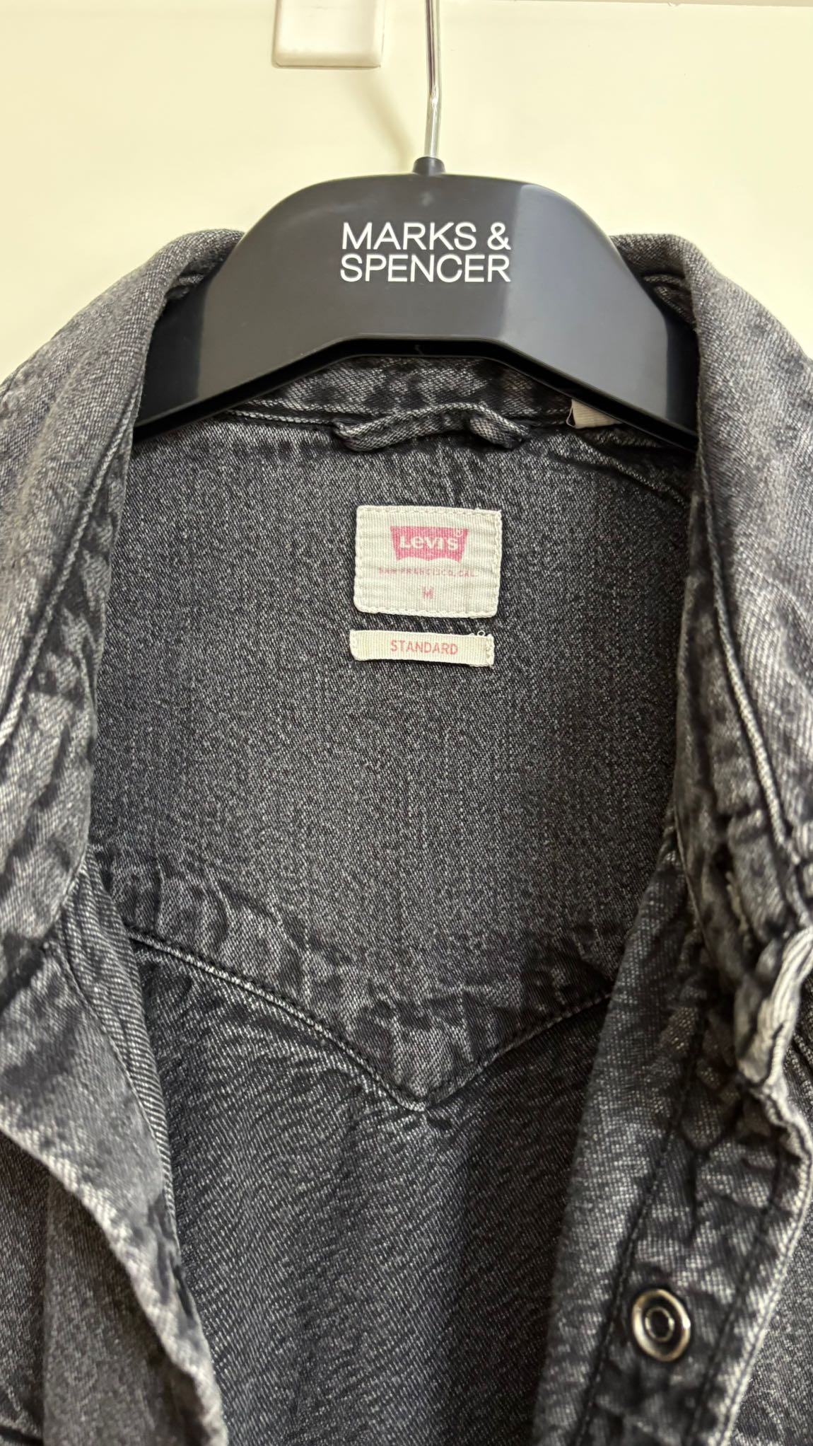 Levi's Siyah Denim Gömlek — görsel 3/5