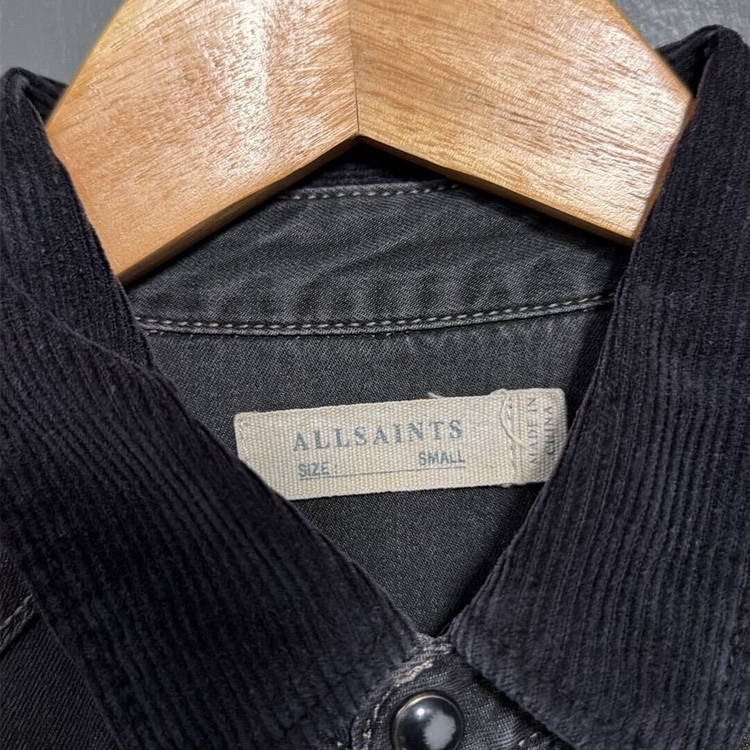 Allsaints Gri Denim Gömlek — görsel 2/4