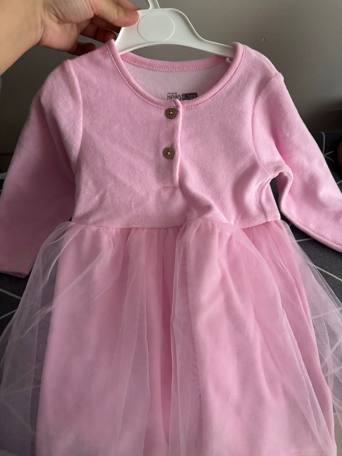 Pembe Tüllü Kız Bebek Elbise — görsel 2/3