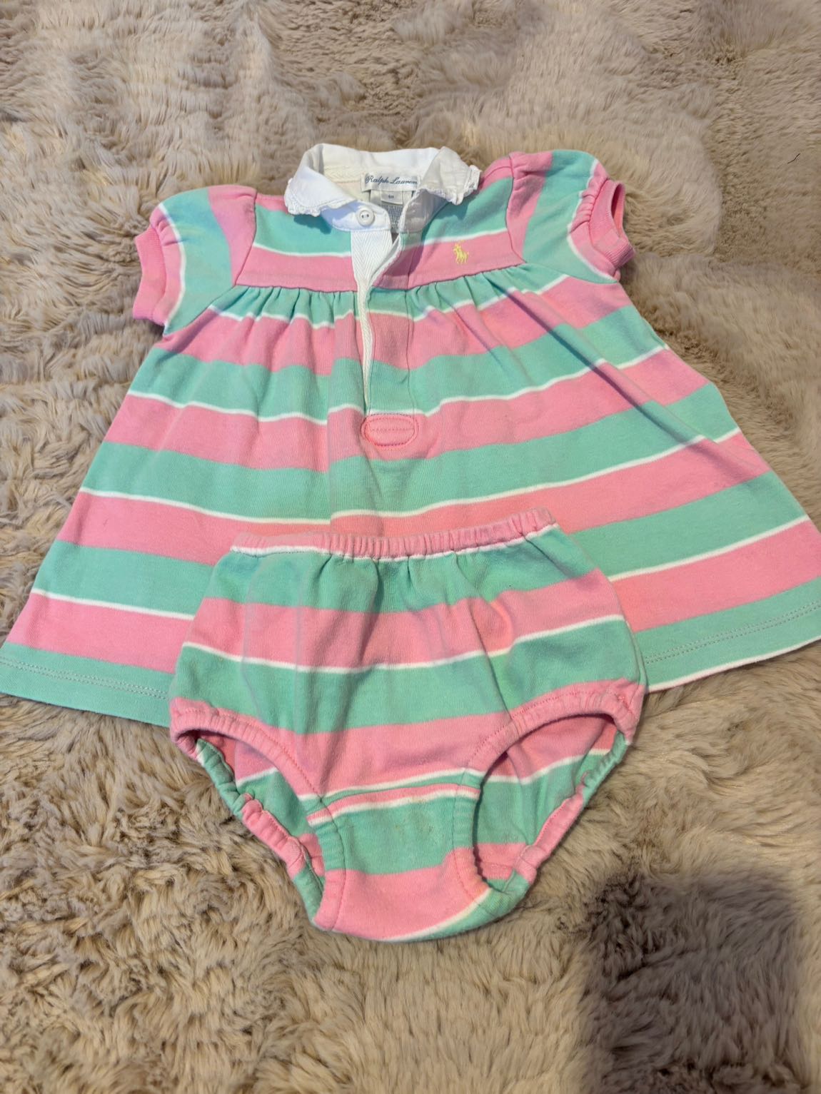 Ralph Lauren Bebek Elbise ve Külot Seti — görsel 2/4