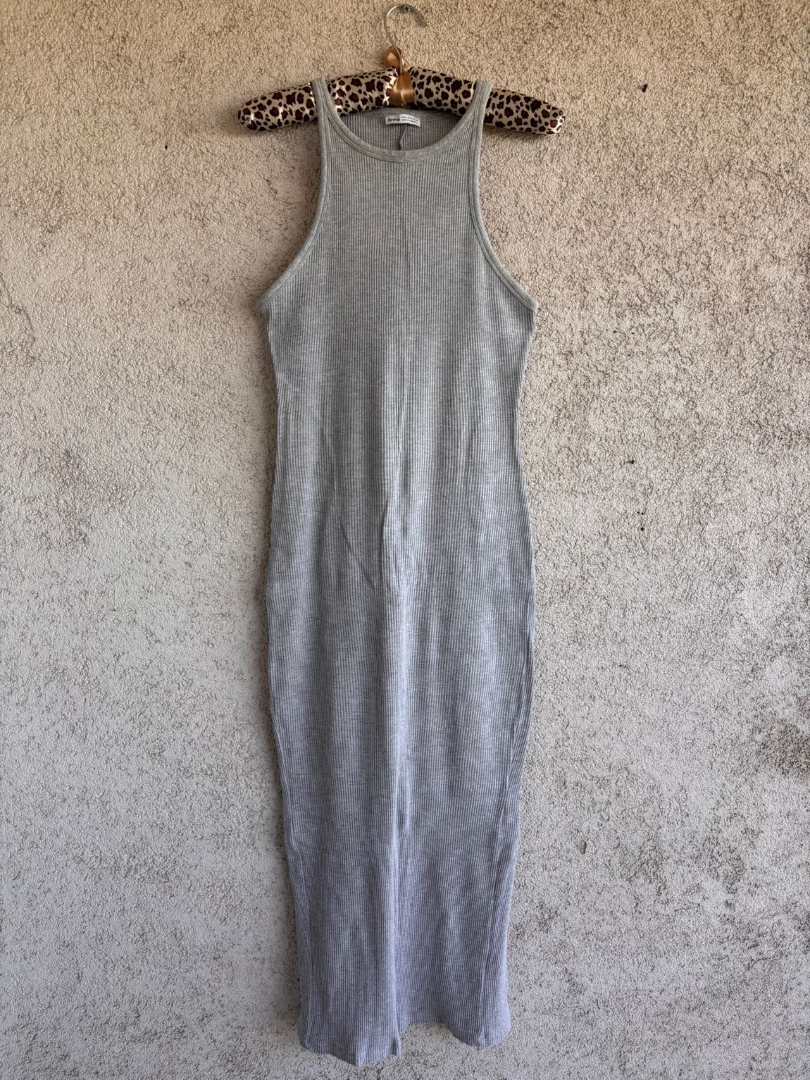 Gri halter yaka elbise — görsel 2/6