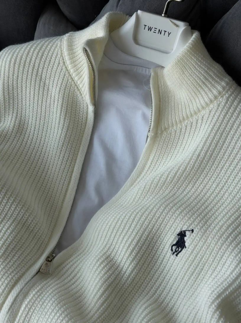Ralph Lauren Premium Örme Hırka Beyaz — görsel 2/2
