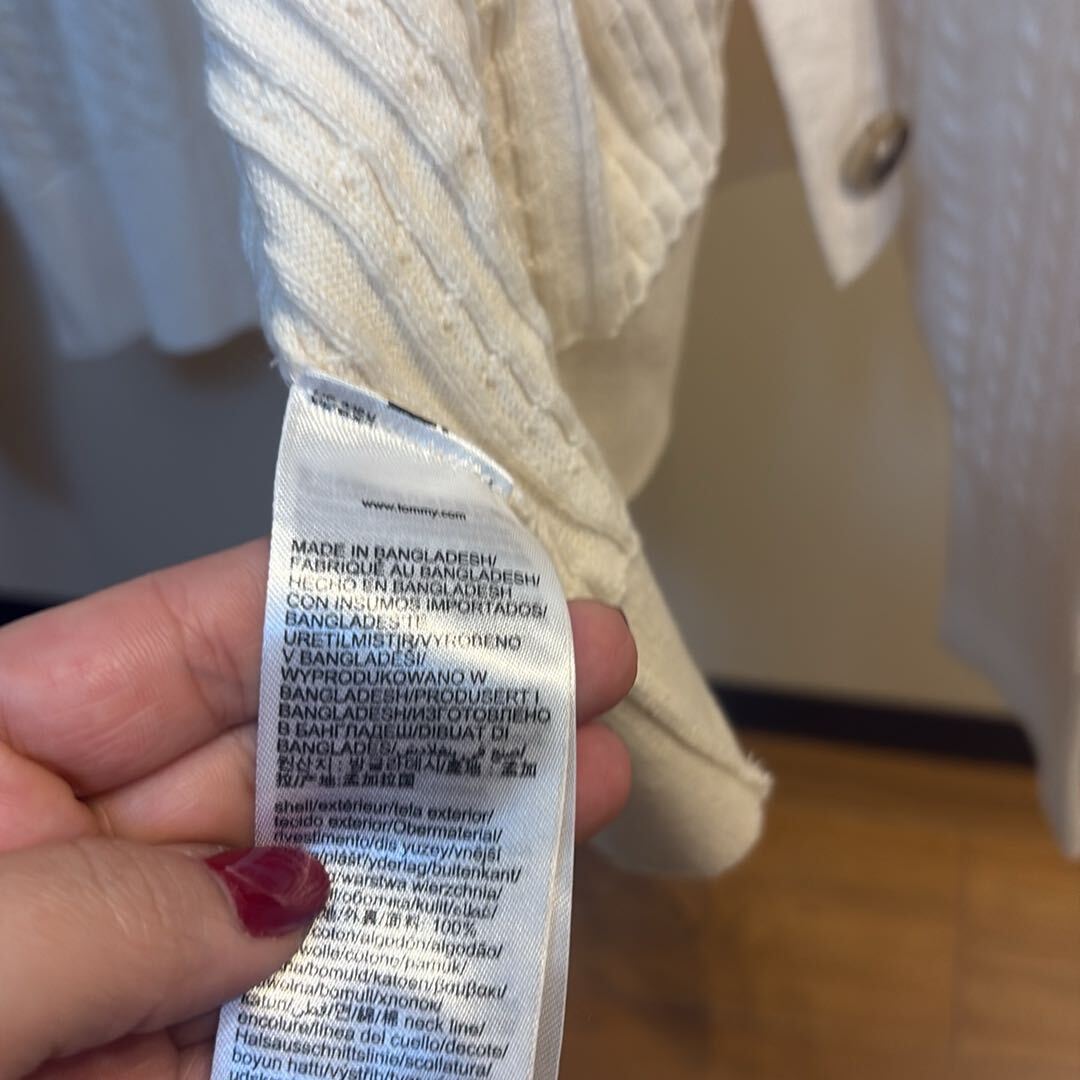 Tommy Hilfiger Krem Hırka — görsel 5/5