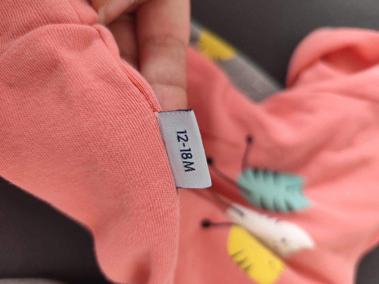 Pembe Chic Cat Sweatshirt Ve 12-18 Ay — görsel 3/3