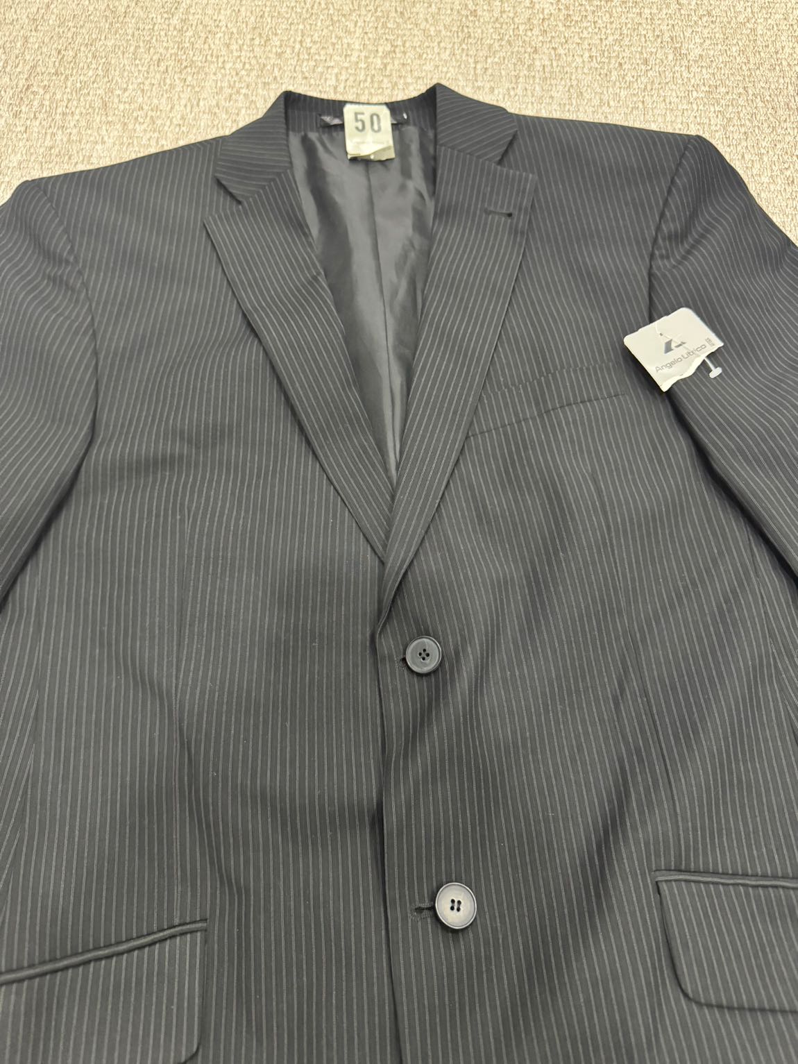 Siyah Çizgili Blazer ceket takımı — görsel 4/7