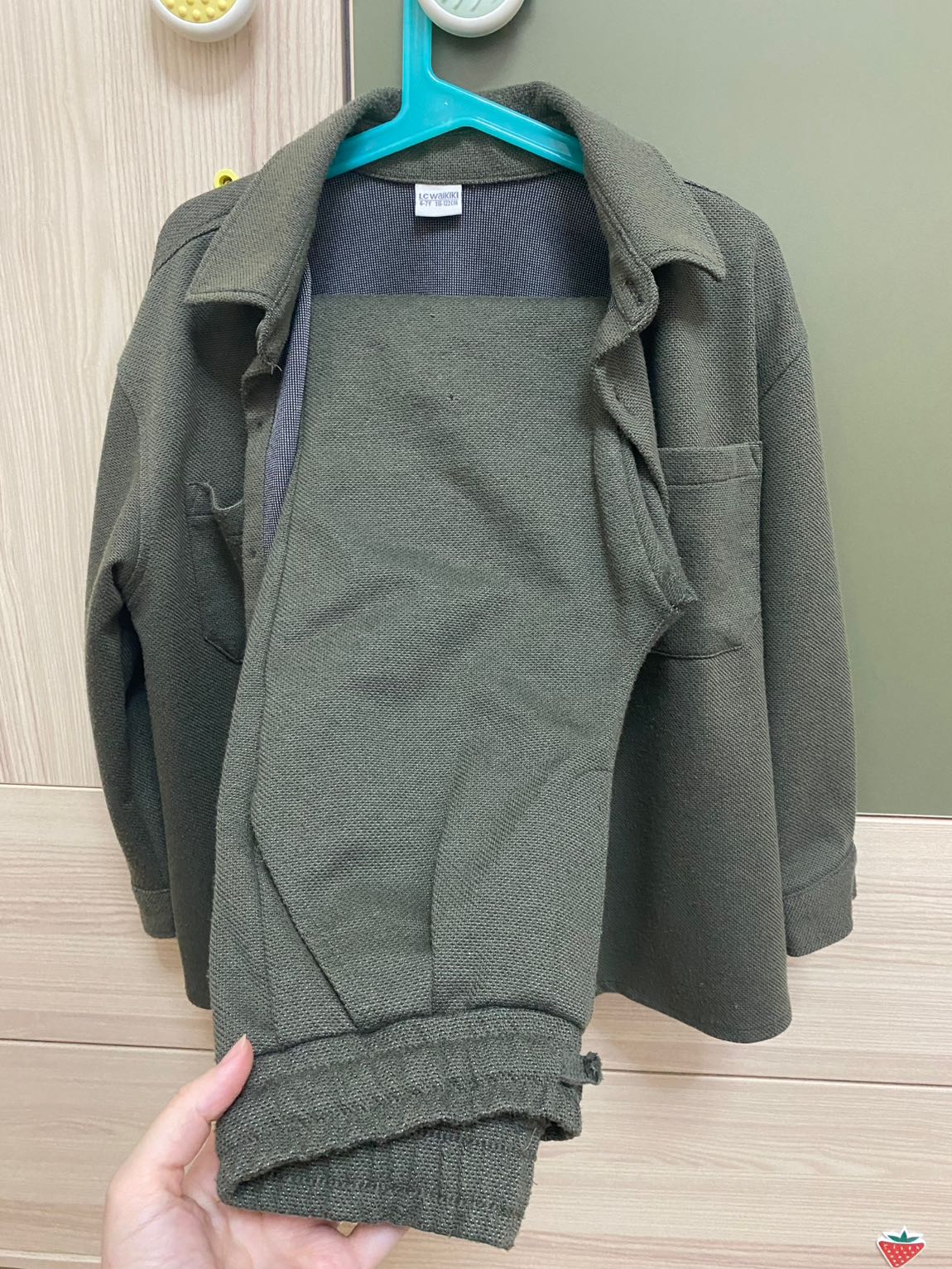 LC Waikiki Haki Gömlek Pantolon Takım — görsel 4/9