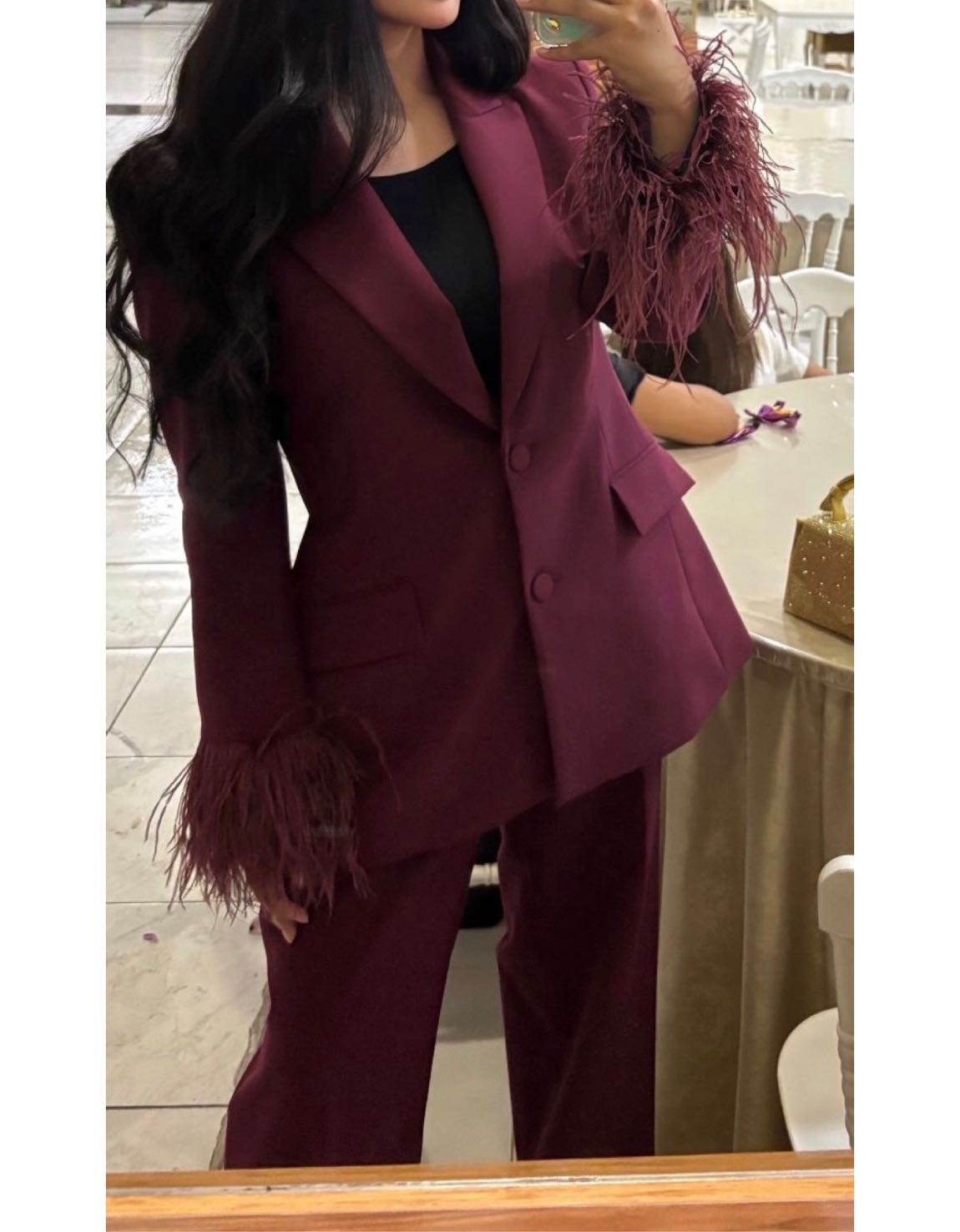 Zara tüylü blazer takım — görsel 3/3