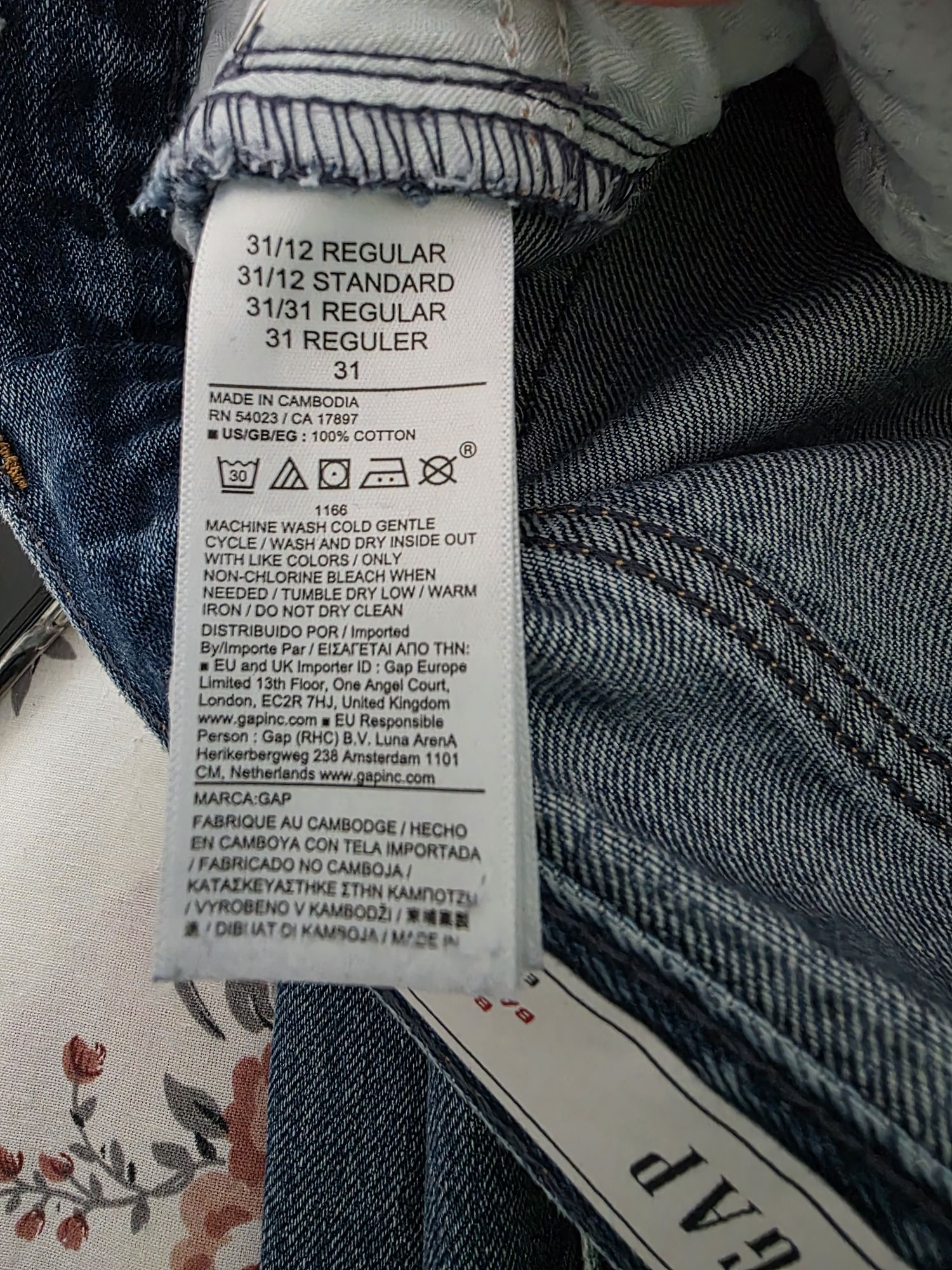 Gap Barrel High Rise Kot Pantolon — görsel 8/8
