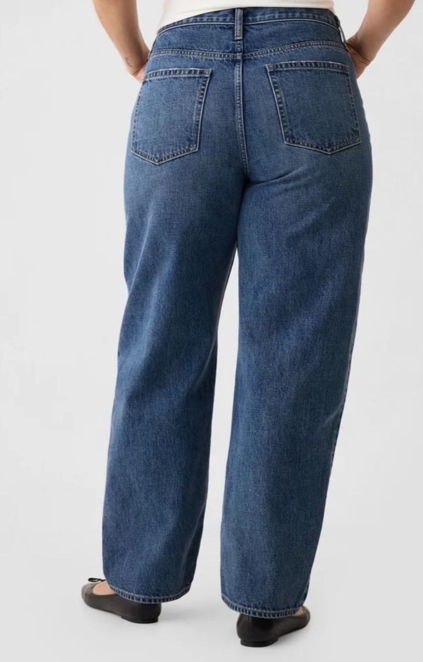Gap Barrel High Rise Kot Pantolon — görsel 6/8