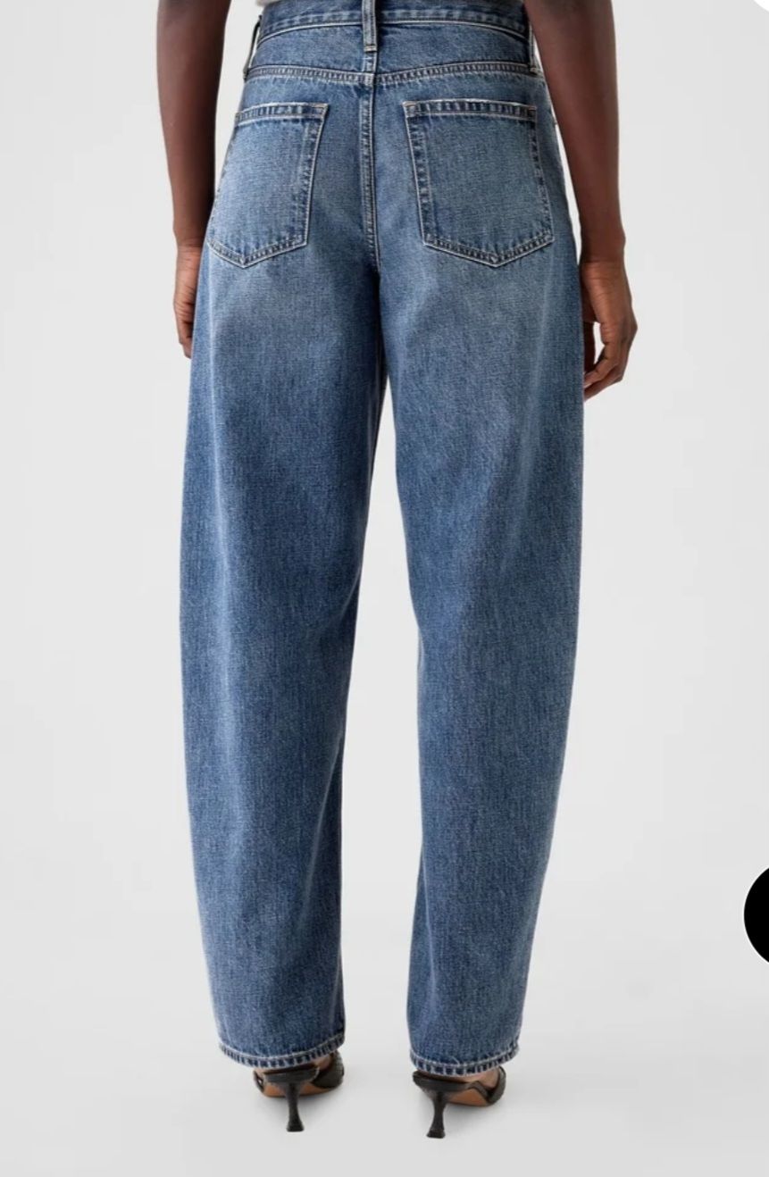 Gap Barrel High Rise Kot Pantolon — görsel 3/8