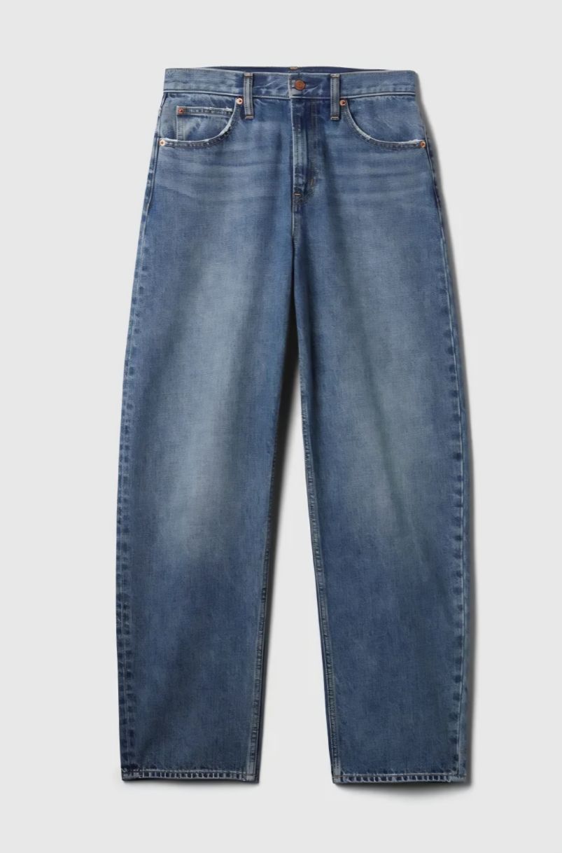 Gap Barrel High Rise Kot Pantolon — görsel 7/8