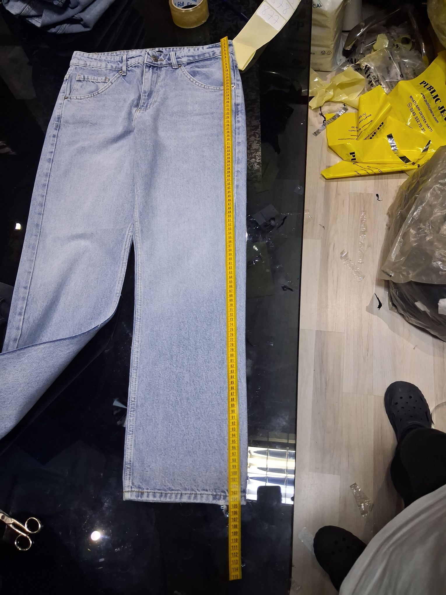 Erkek Baggu Açık Mavi Kot Pantolon — görsel 4/11